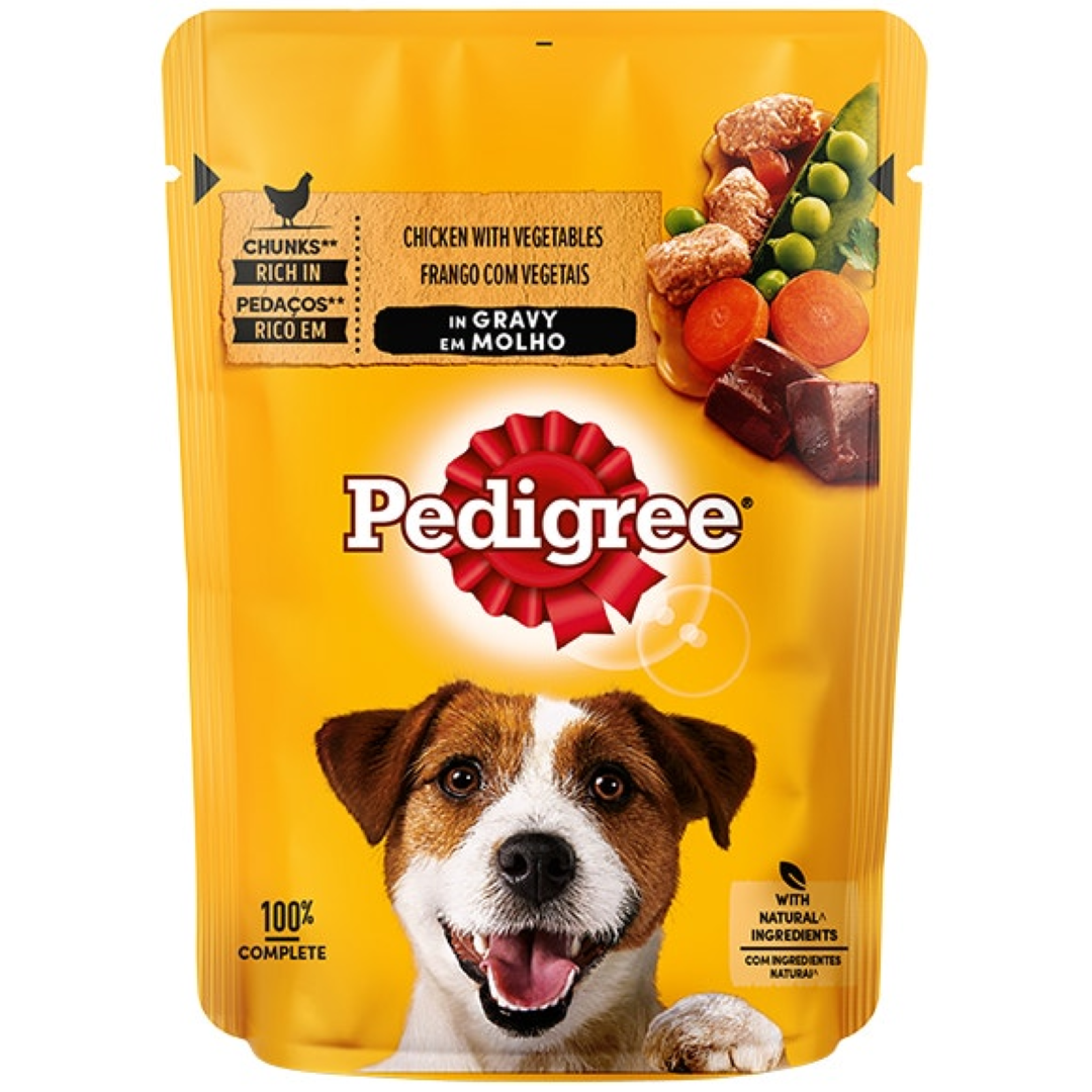 PEDIGREE ADULT CHICKEN N BEEF W VEG IN GRAVY 110G